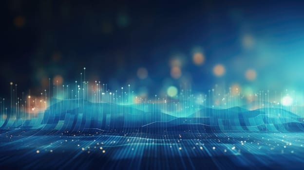 abstract tech futuristic digital background, ai
