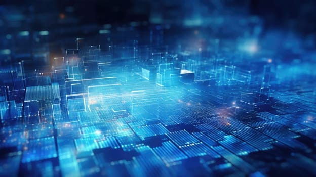 abstract tech futuristic digital background, ai