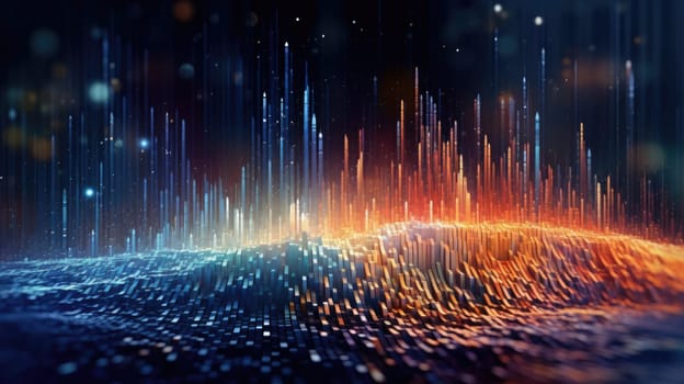abstract tech futuristic digital background, ai