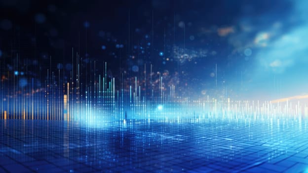 abstract tech futuristic digital background, ai