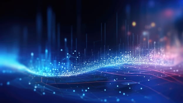 abstract tech futuristic digital background, ai