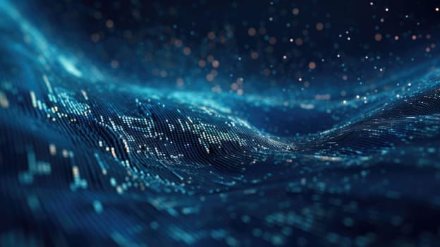 abstract tech futuristic digital background, ai
