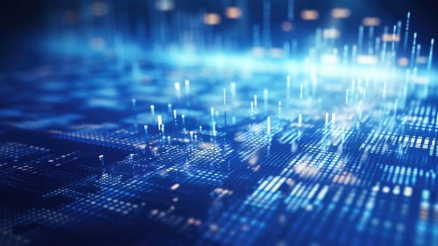 abstract tech futuristic digital background, ai