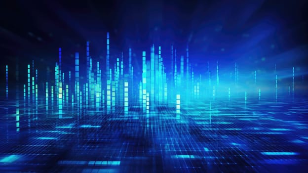 abstract tech futuristic digital background, ai