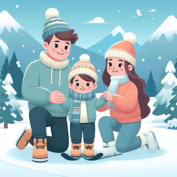 World Snow Day. International Winter Sports Day. Generative AI. High quality photo