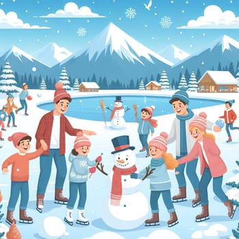 World Snow Day. International Winter Sports Day. Generative AI. High quality photo
