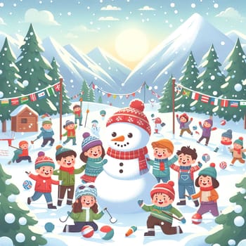 World Snow Day. International Winter Sports Day. Generative AI. High quality photo