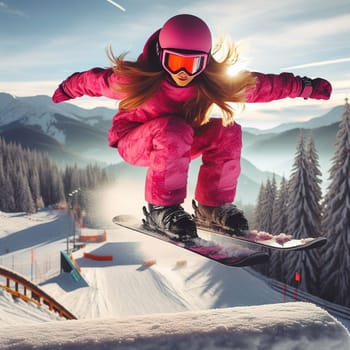 World Snow Day. International Winter Sports Day. Generative AI. High quality photo