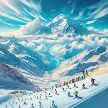 World Snow Day. International Winter Sports Day. Generative AI. High quality photo