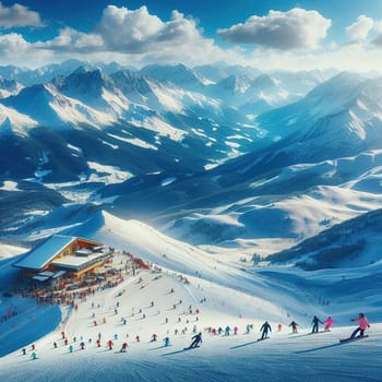 World Snow Day. International Winter Sports Day. Generative AI. High quality photo