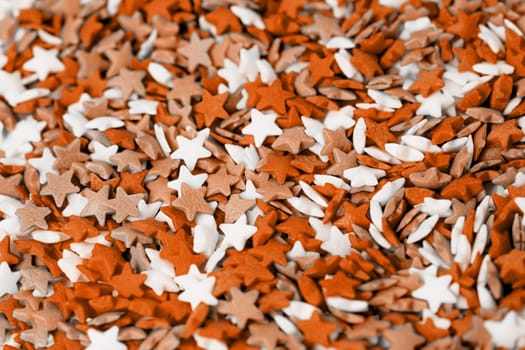 Color of the year 2024: Peach Fuzz. 4th of July American Independence Day sprinkles decorations texture