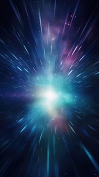 abstract light glowing space background, ai