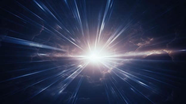 abstract light glowing space background, ai