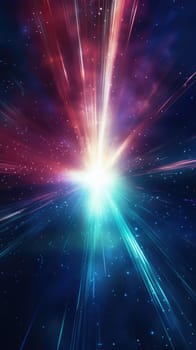 abstract light glowing space background, ai