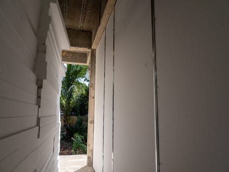 Expanded polystyrene Foam material for the light wall of the building