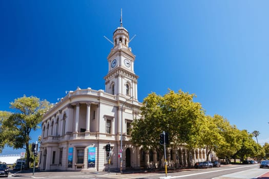 SYDNEY, AUSTRALIA - MARCH 5: Paddington Town Hall on Oxford St on an autumn afternoon in Sydney, New South Wales, Australia