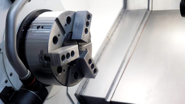 Metal cutting. Media.A huge iron machine with sharp discs for cutting large parts. High quality 4k footage