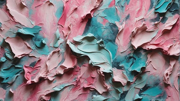 blue-pink texture, blue-green, abstract background, abstract acrylic paint