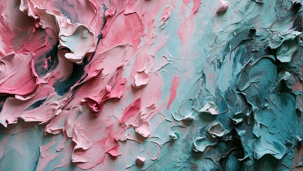 blue-pink texture, blue-green, abstract background, abstract acrylic paint