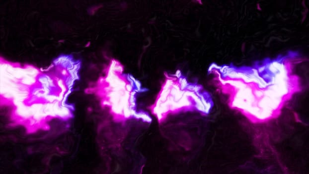 Blue and pink background. Motion. Bright luminous blots of a light shade made in 3d animation. High quality 4k footage