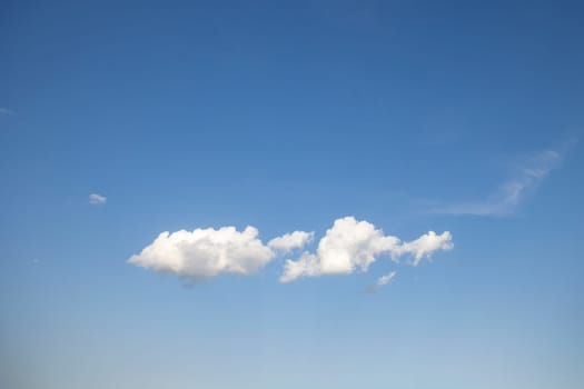 minimalist landscape, blue sky and white cloud , wild nature