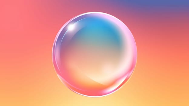 background with colorful and vibrant bubbles, ai