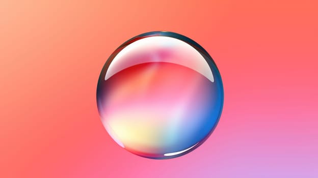 background with colorful and vibrant bubbles, ai
