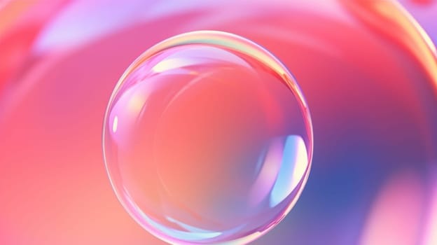 background with colorful and vibrant bubbles, ai