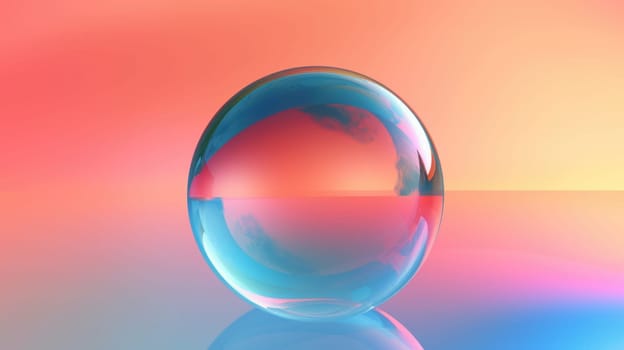 background with colorful and vibrant bubbles, ai