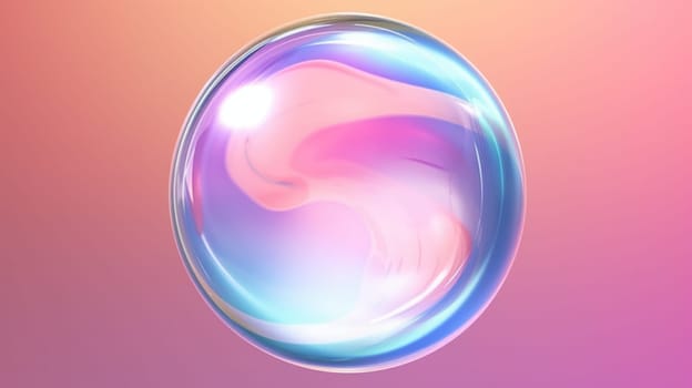 background with colorful and vibrant bubbles, ai