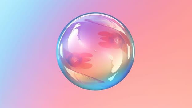 background with colorful and vibrant bubbles, ai
