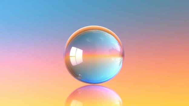 background with colorful and vibrant bubbles, ai