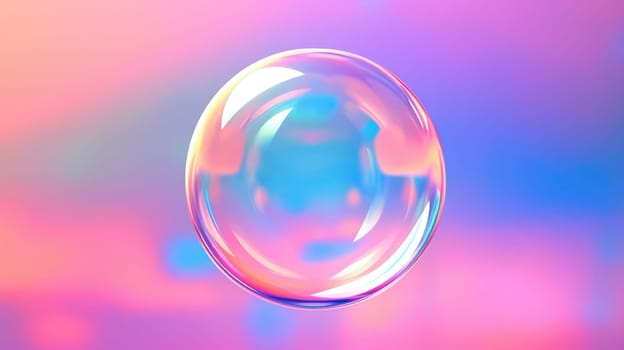 background with colorful and vibrant bubbles, ai