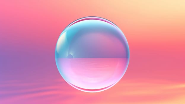 background with colorful and vibrant bubbles, ai