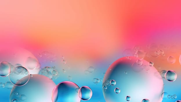 background with colorful and vibrant bubbles, ai