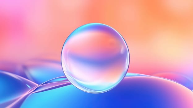 background with colorful and vibrant bubbles, ai