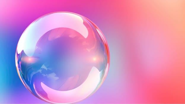 background with colorful and vibrant bubbles, ai