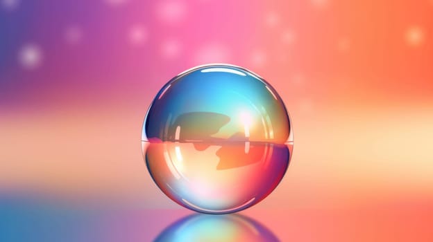 background with colorful and vibrant bubbles, ai