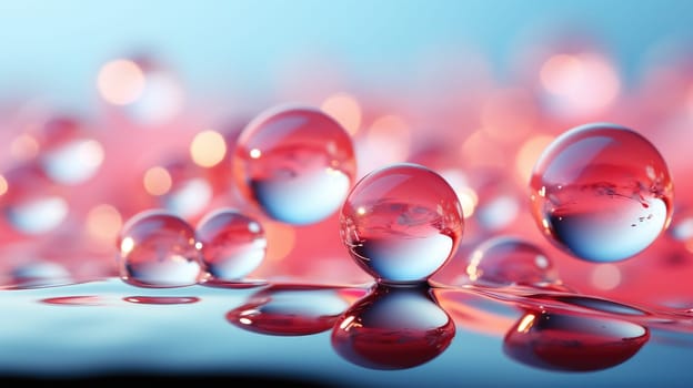 background with colorful and vibrant bubbles, ai