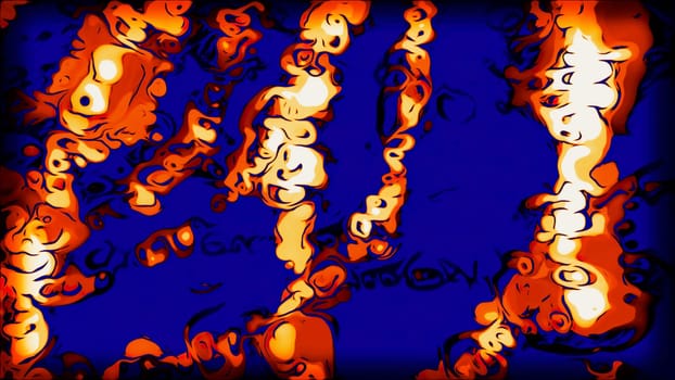 Dark background with purple orange patterns. Motion. Patterns of fine lines made in 3d format that shine. High quality 4k footage