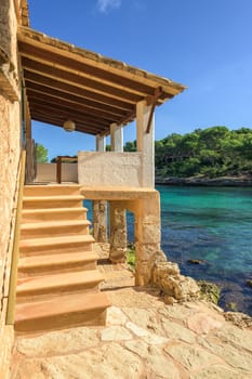 typical fishermen's hut in mallorca,