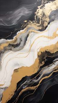 abstract mountains landscape in chinese ink painting style, ai