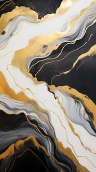 abstract mountains landscape in chinese ink painting style, ai