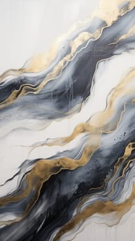 abstract mountains landscape in chinese ink painting style, ai