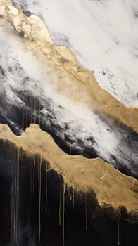 abstract mountains landscape in chinese ink painting style, ai
