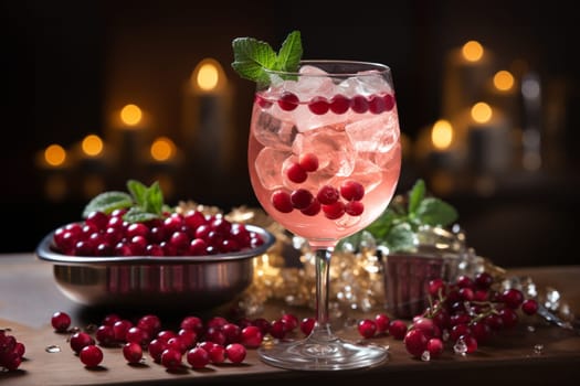 Winter Wonderland Punch is an alcoholic cocktail made with champagne, white wine, cranberry juice, and frozen berries. It is a festive and refreshing drink, perfect for winter holidays.