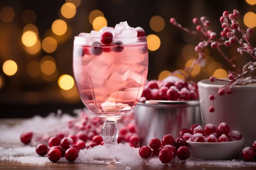 Winter Wonderland Punch is an alcoholic cocktail made with champagne, white wine, cranberry juice, and frozen berries. It is a festive and refreshing drink, perfect for winter holidays.