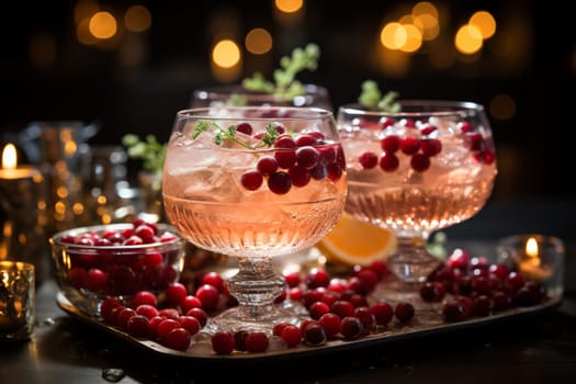 Winter Wonderland Punch is an alcoholic cocktail made with champagne, white wine, cranberry juice, and frozen berries. It is a festive and refreshing drink, perfect for winter holidays.