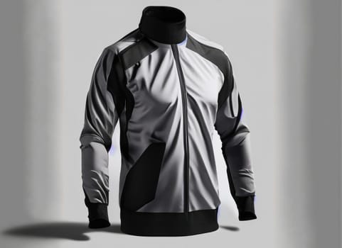 safty biker shirt for design mockup, white solid background.