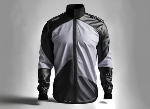 safty biker shirt for design mockup, white solid background.